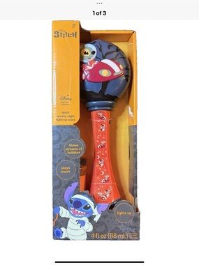Disney Stitch Light-Up Bubble Wand in Orange and Blue